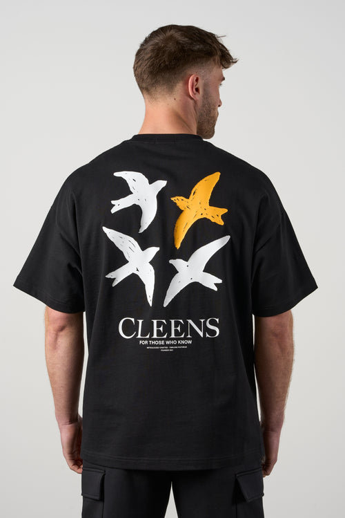 Bird Graphic T-shirt Black