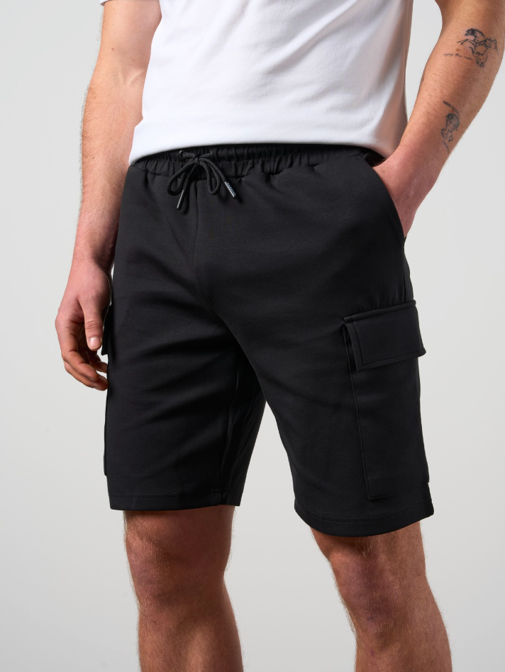 新品　CLANE KNIT SHORT PANTS BLACK② Tech Interlock Shorts Black – Cleens