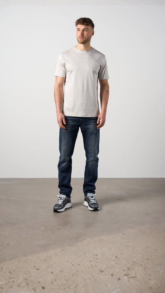 Straight Leg Denim Jeans Navy