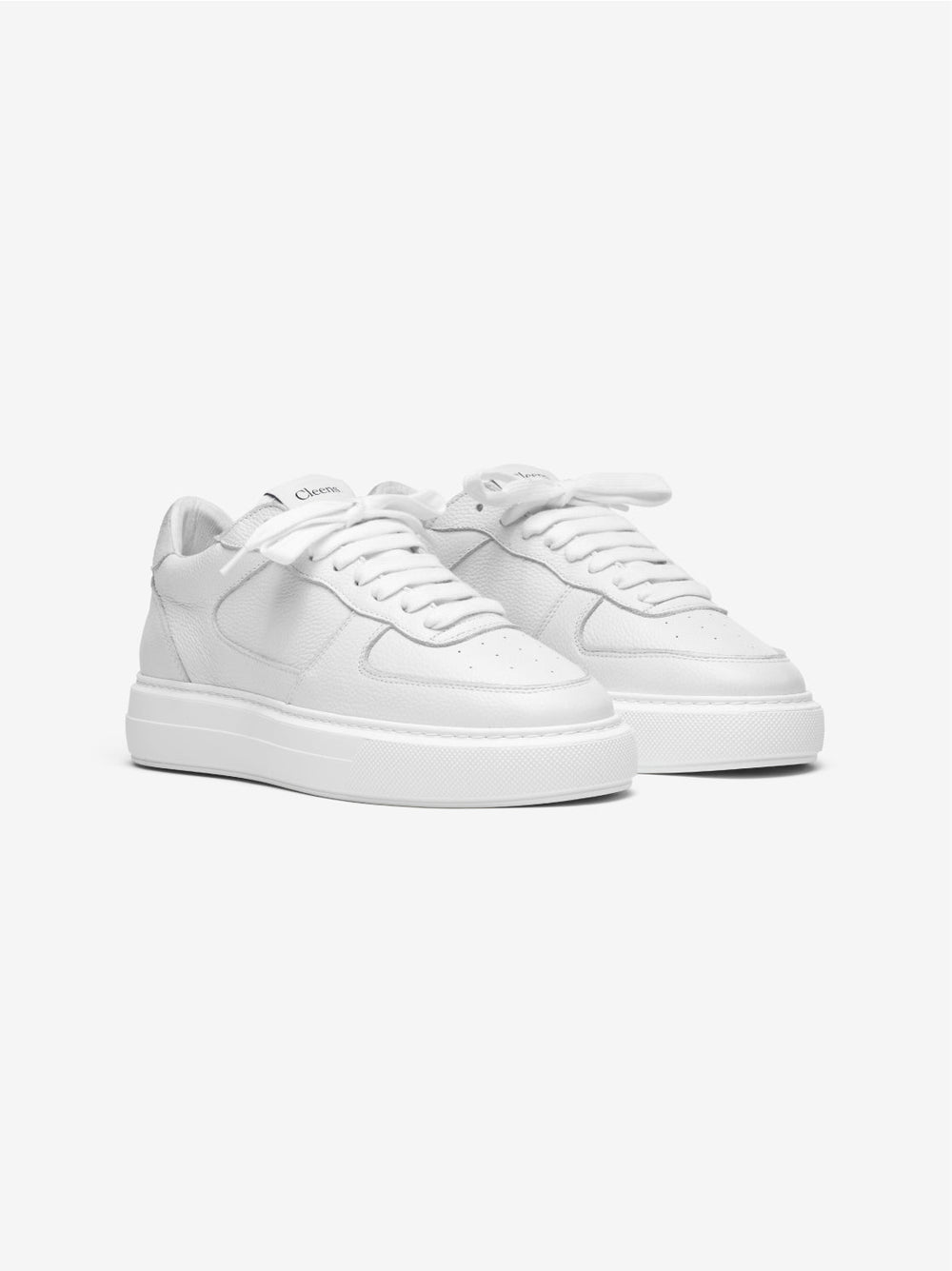 Court Trainer Triple White Tumbled leather-2