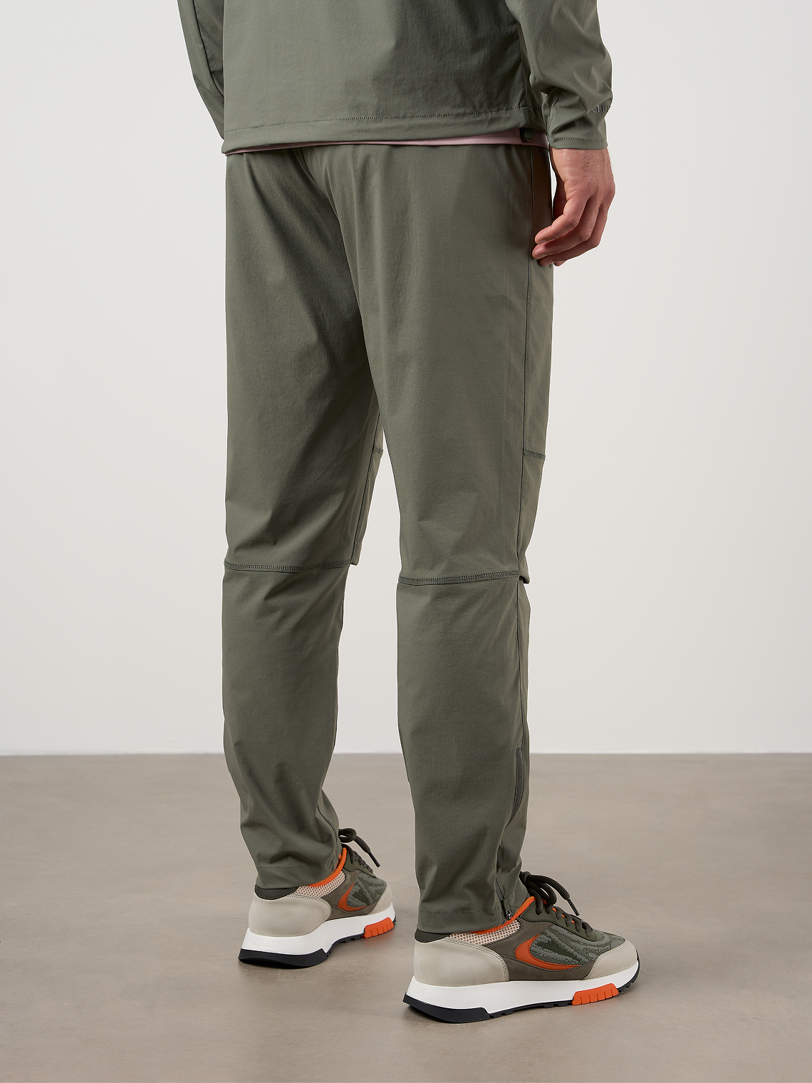 Woven Tech Track Pants Washed Sage