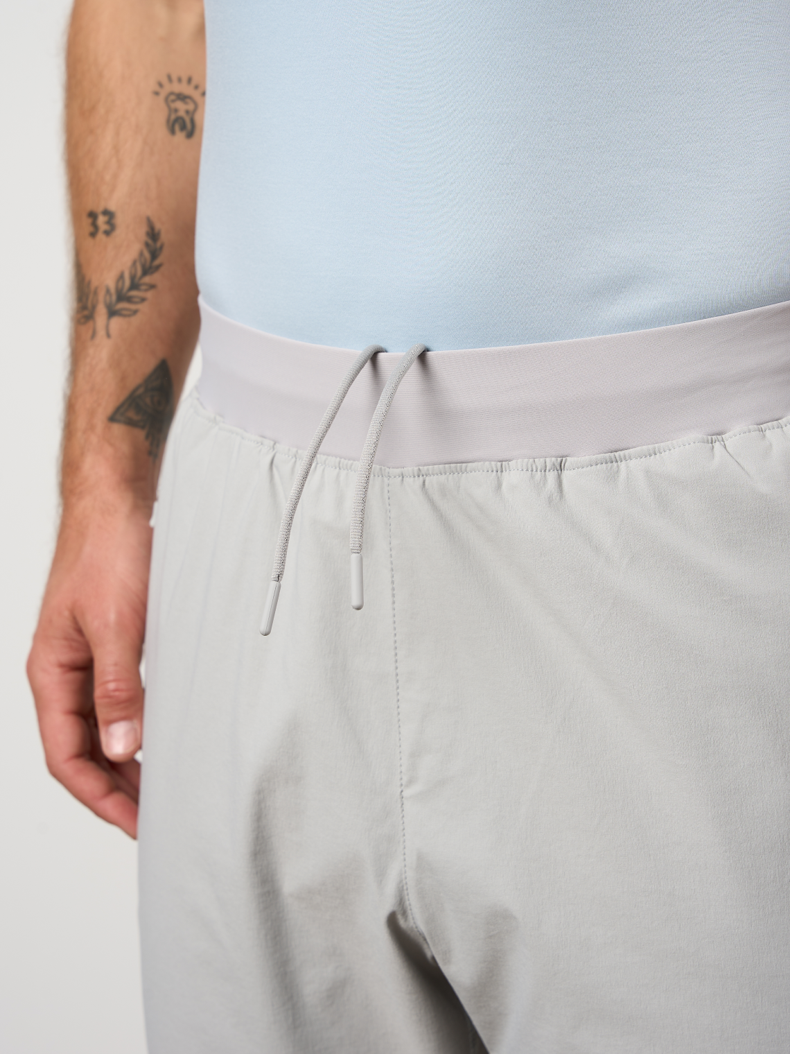 Woven Tech Track Pants Dove Grey