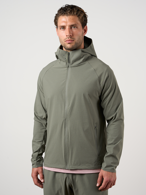 Woven Tech Windrunner Jacket Washed Sage