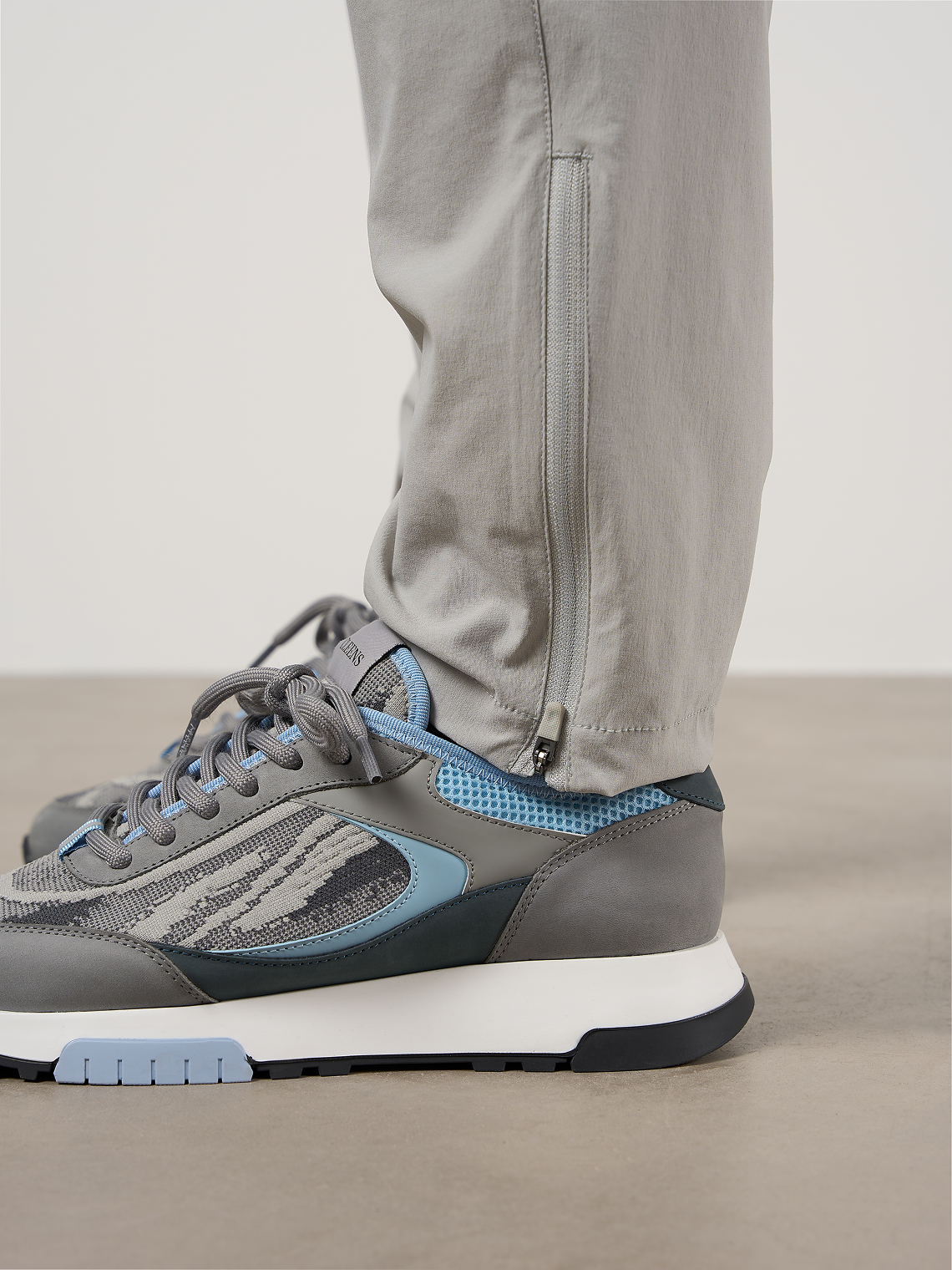 Woven Tech Track Pants Dove Grey