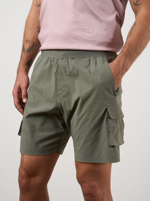 Woven Tech Shorts Washed Sage