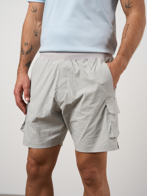 Woven Tech Shorts Dove Grey