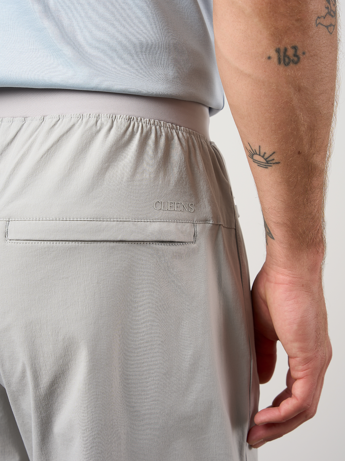 Woven Tech Track Pants Dove Grey