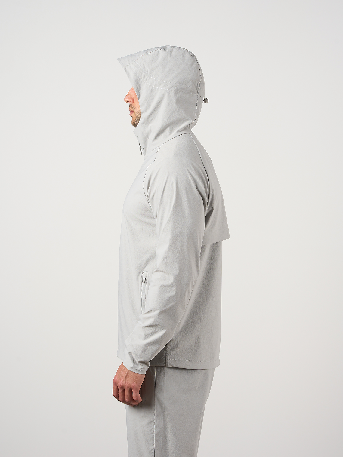 Woven Tech Windrunner Jacket Dove Grey