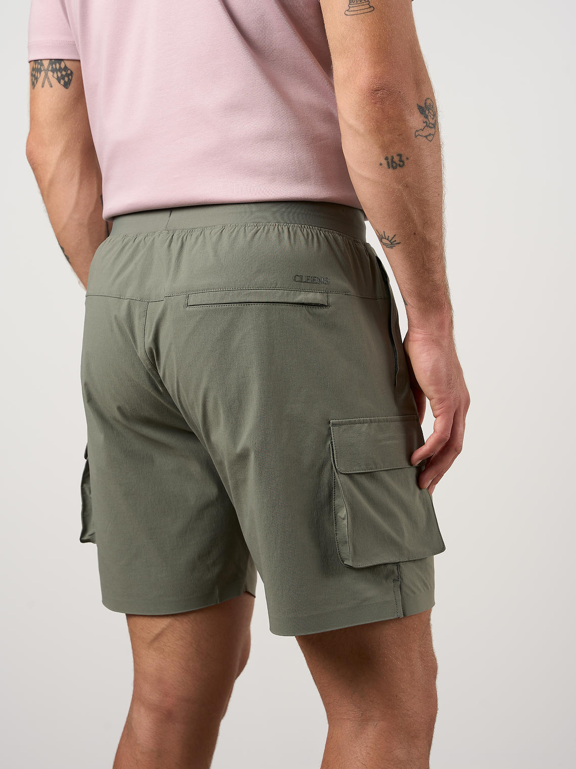 Woven Tech Shorts Washed Sage