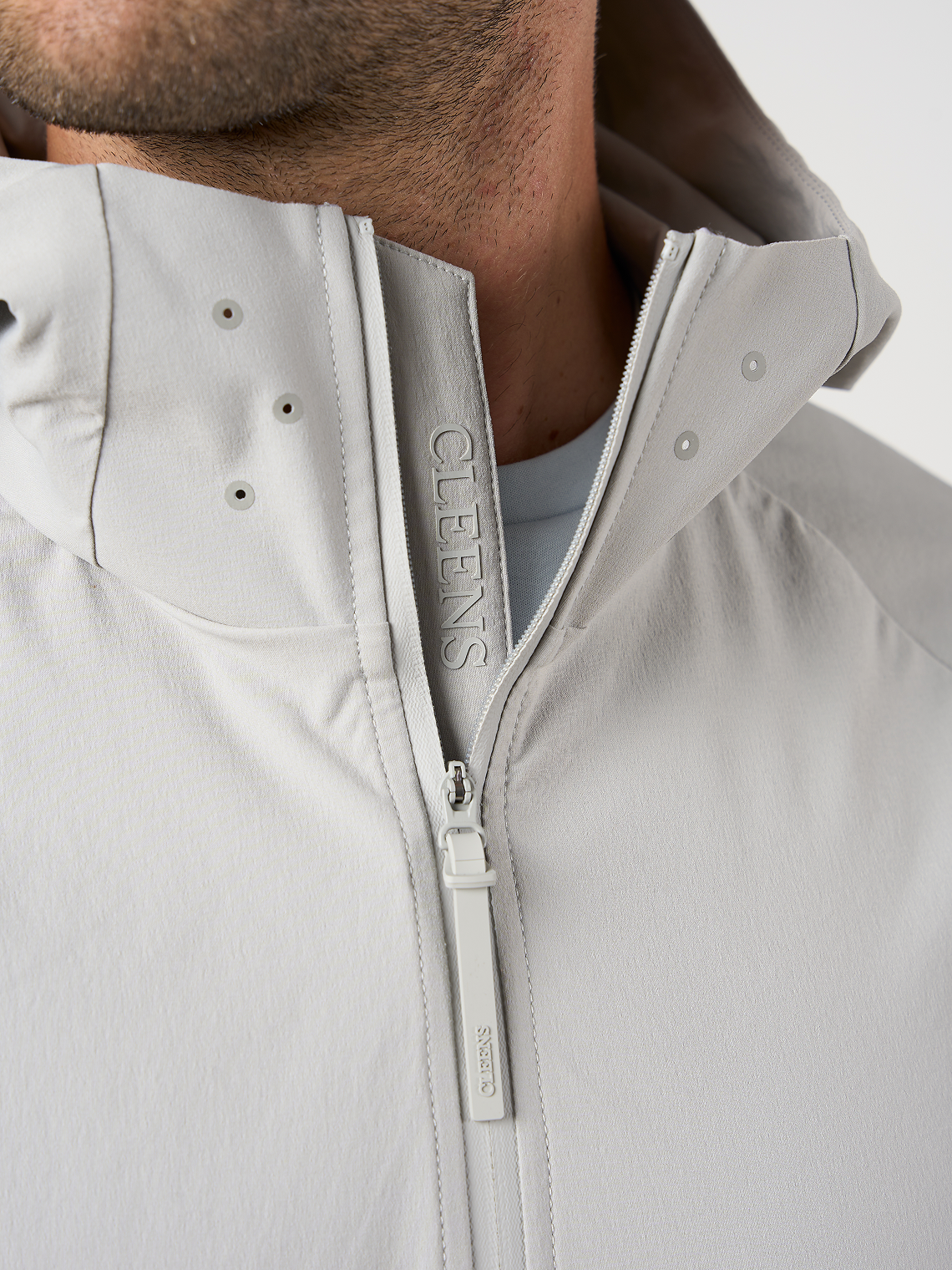 Woven Tech Windrunner Jacket Dove Grey