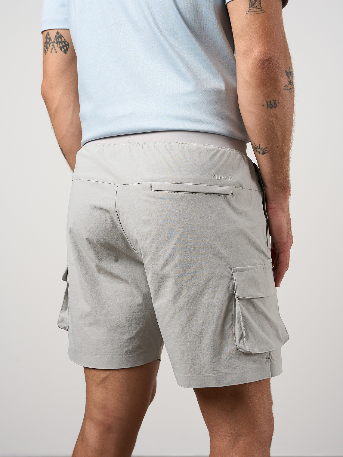Woven Tech Shorts Dove Grey