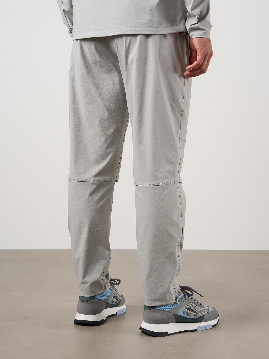 Woven Tech Track Pants Dove Grey