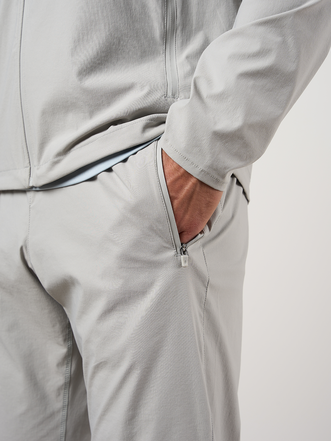 Woven Tech Track Pants Dove Grey