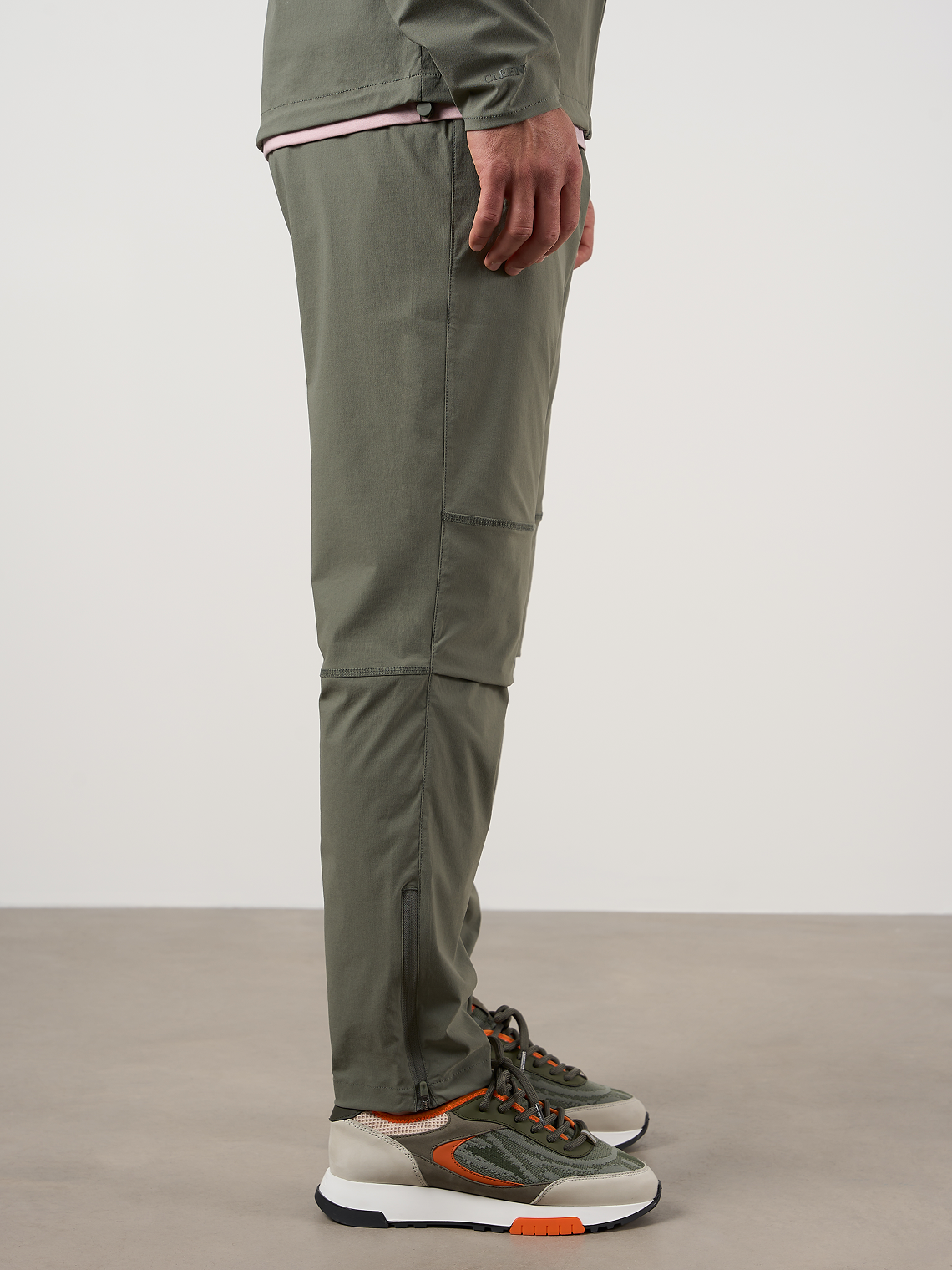 Woven Tech Track Pants Washed Sage