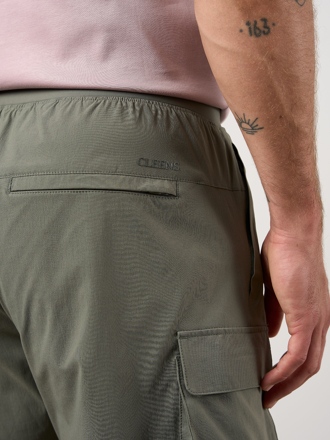 Woven Tech Shorts Washed Sage