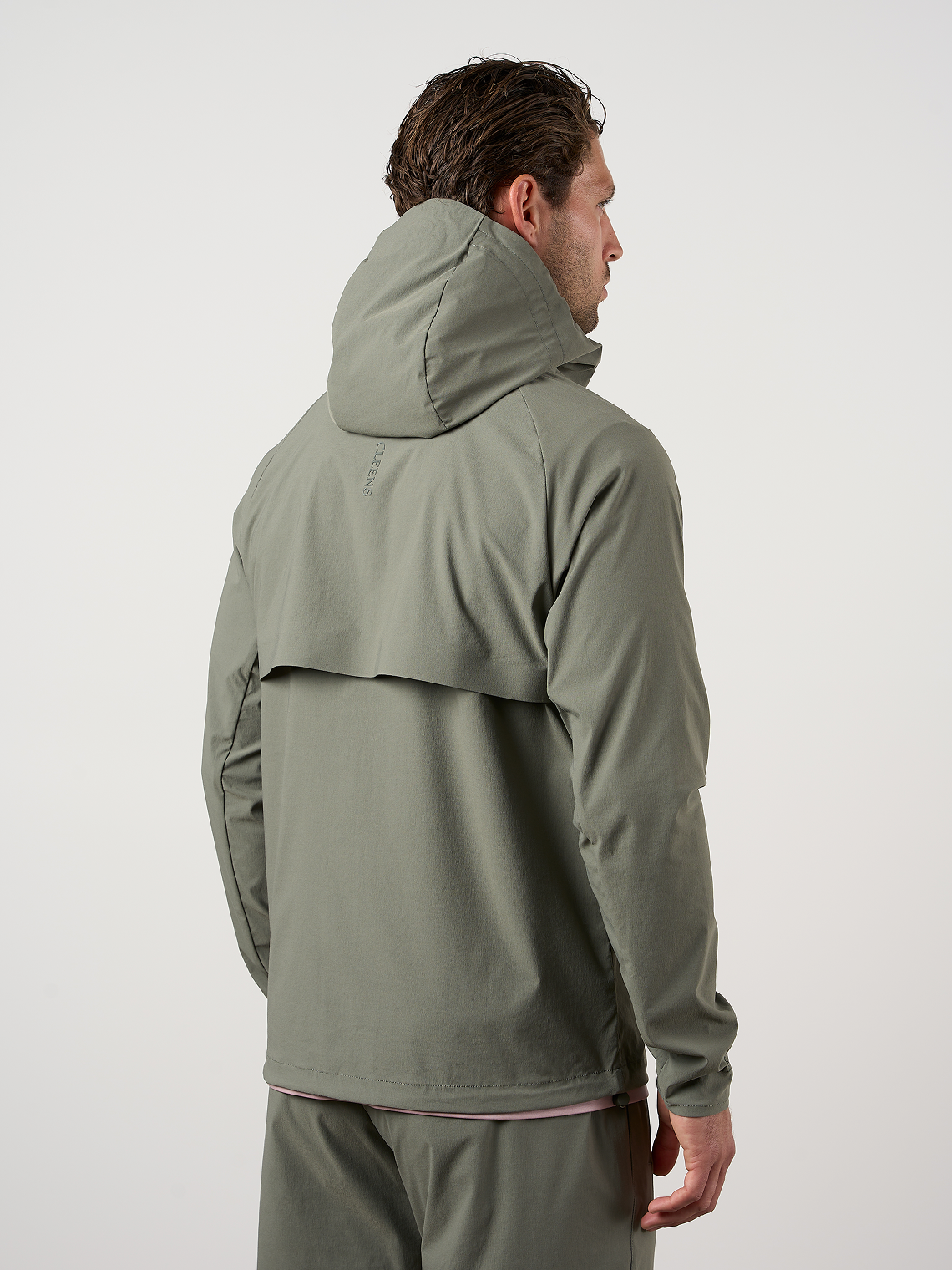 Woven Tech Windrunner Jacket Washed Sage