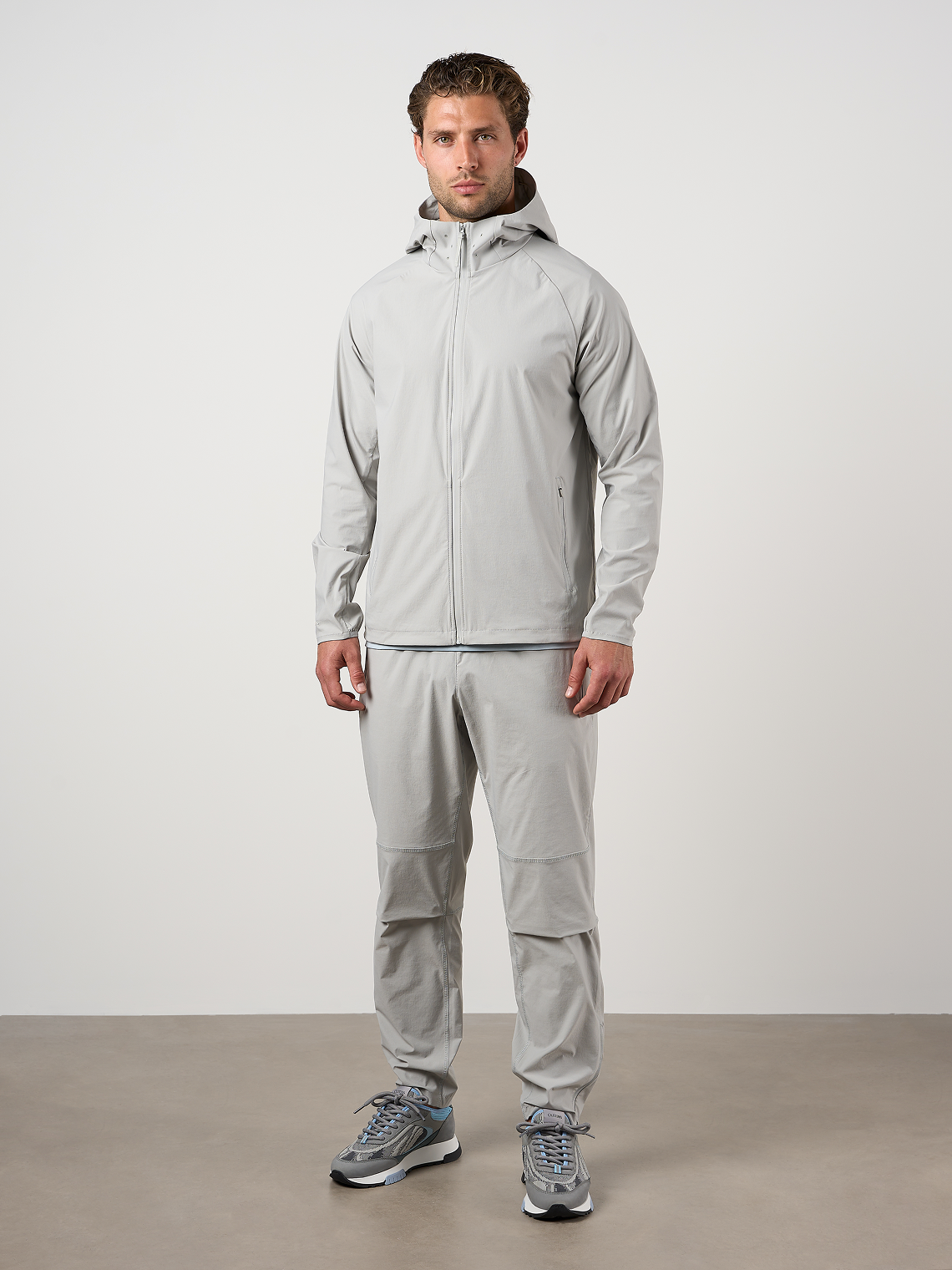 Woven Tech Windrunner Jacket Dove Grey