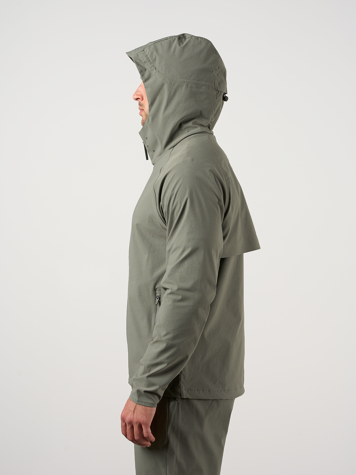 Woven Tech Windrunner Jacket Washed Sage