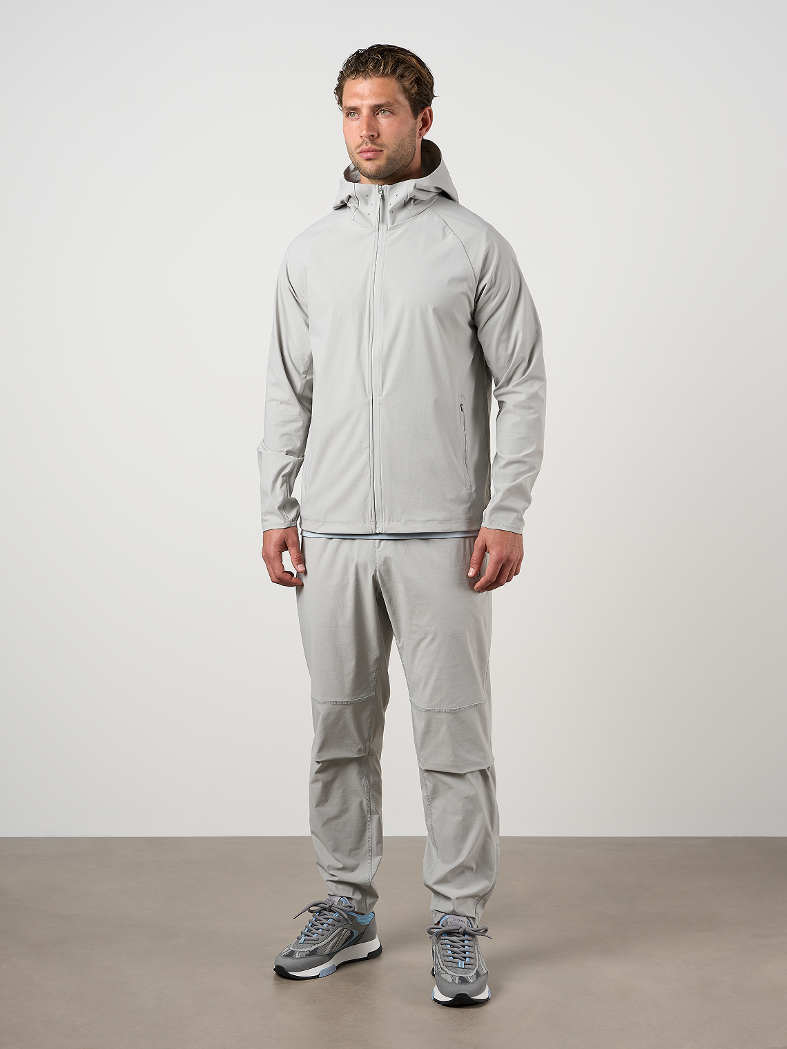 Woven Tech Track Pants Dove Grey