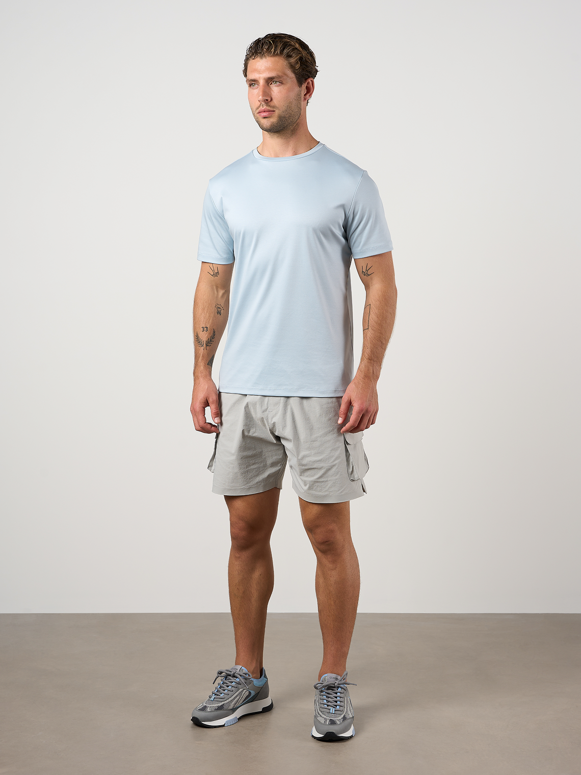 Woven Tech Shorts Dove Grey