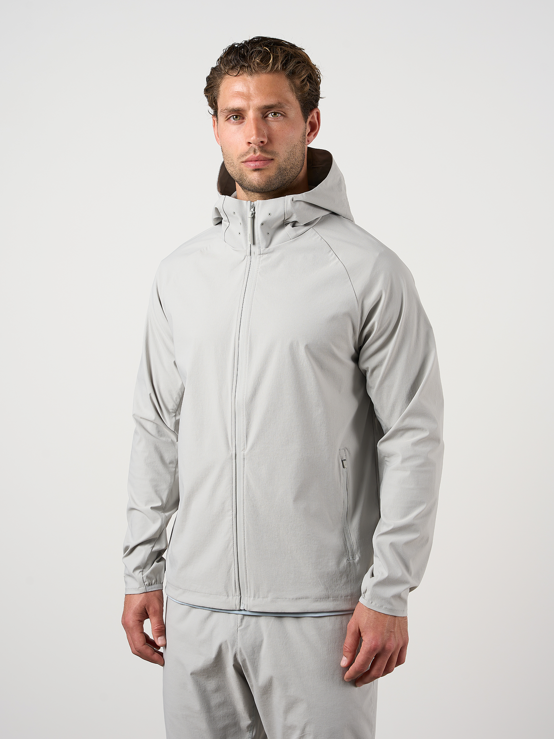 Woven Tech Windrunner Jacket Dove Grey