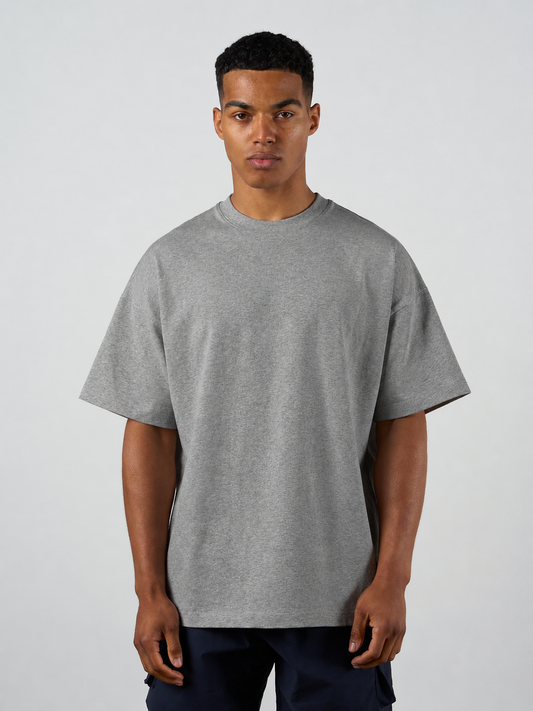 Bird Graphic T-shirt Mid Grey Marl