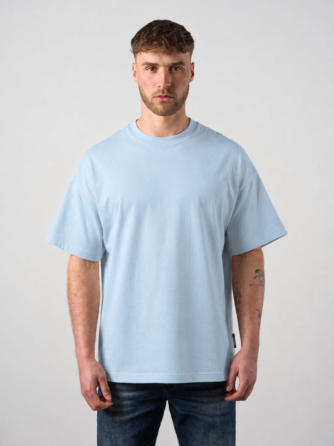 Bird Graphic T-shirt Powder Blue