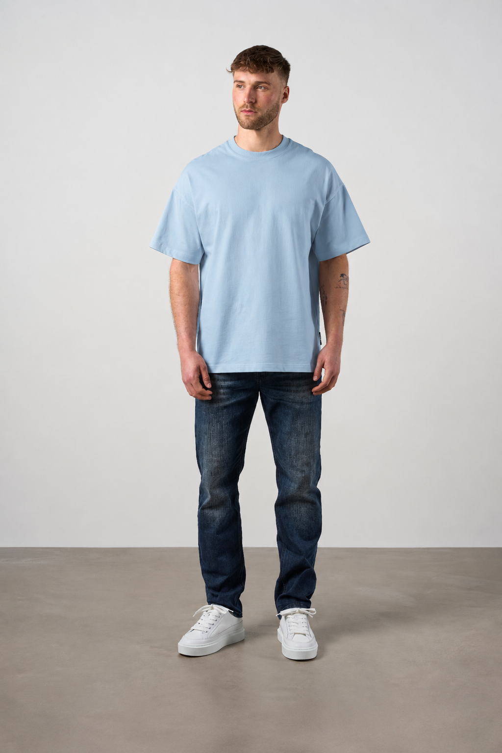 Bird Graphic T-shirt Powder Blue