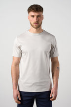Mercerised Cotton T-shirt Dove Grey