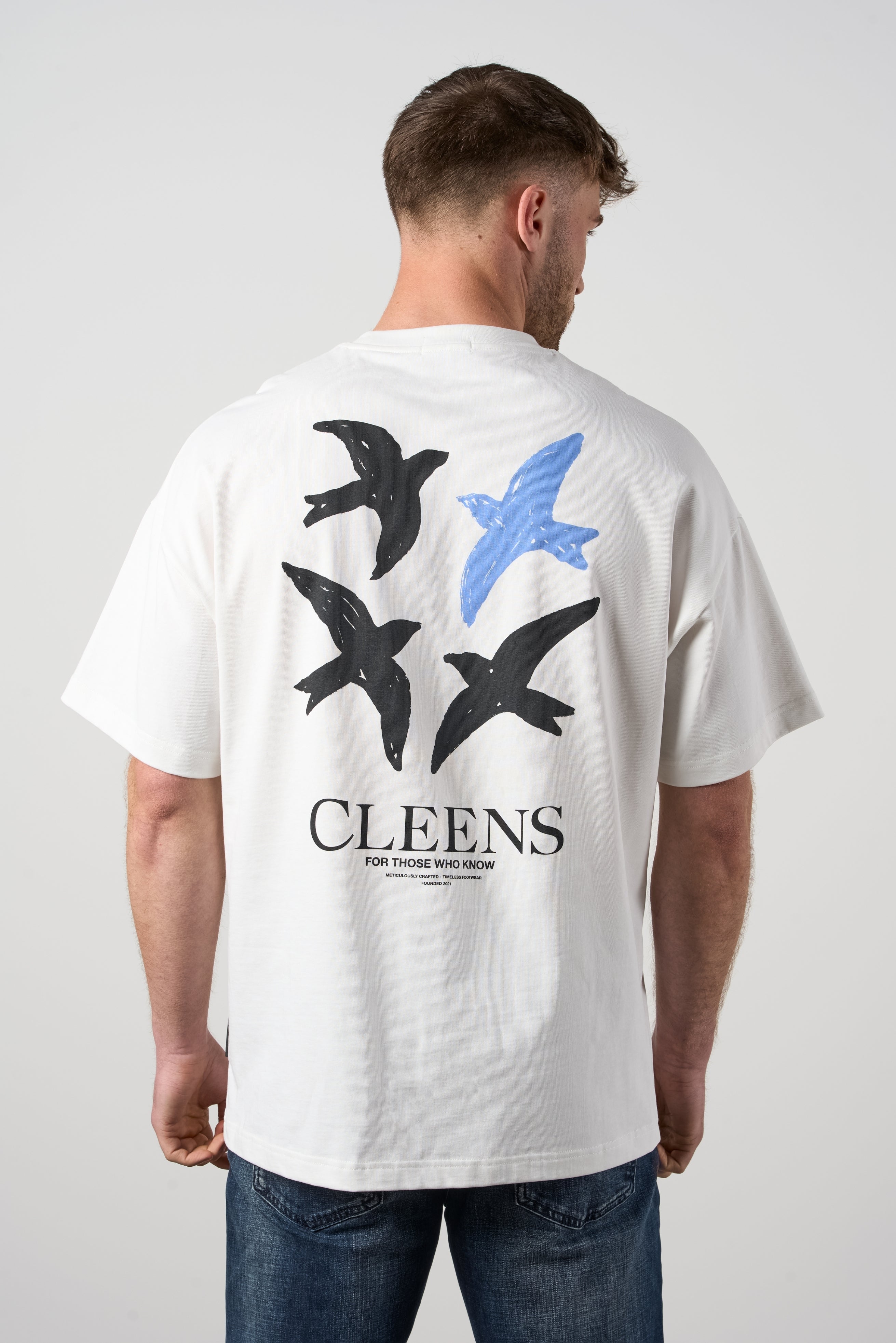 Bird Graphic T-shirt Off White