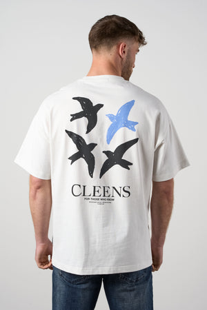 Bird Graphic T-shirt Off White