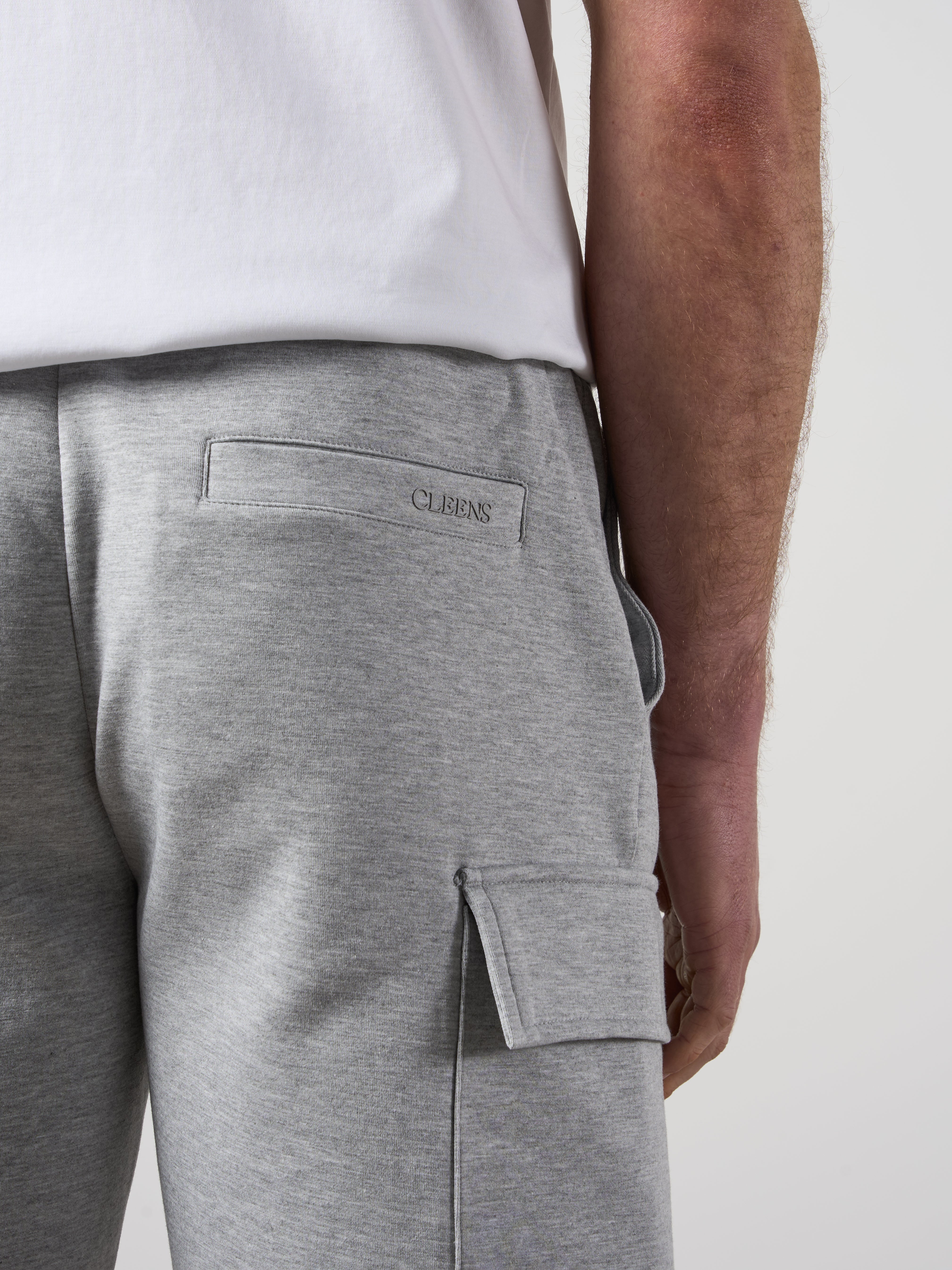 Tech Interlock Shorts Grey Heather – Cleens
