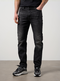 Straight Leg Denim Jeans Black