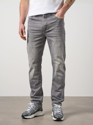 Straight Leg Denim Jeans Grey