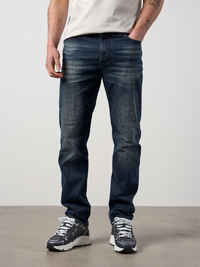 Straight Leg Denim Jeans Navy