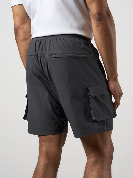 Woven Tech Shorts Charcoal