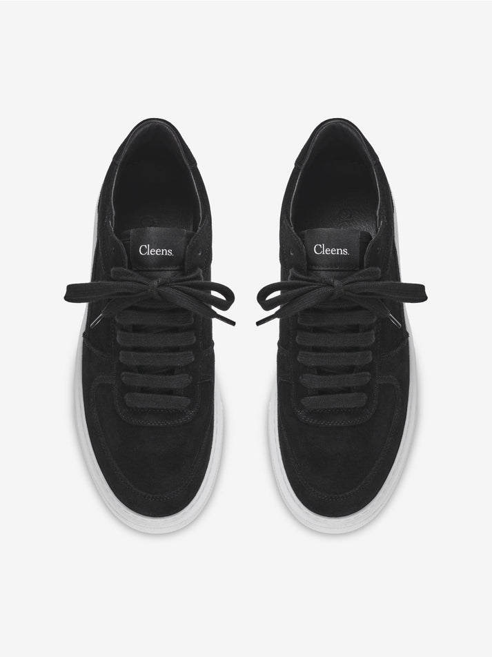 Court Trainer Black Suede Cleens